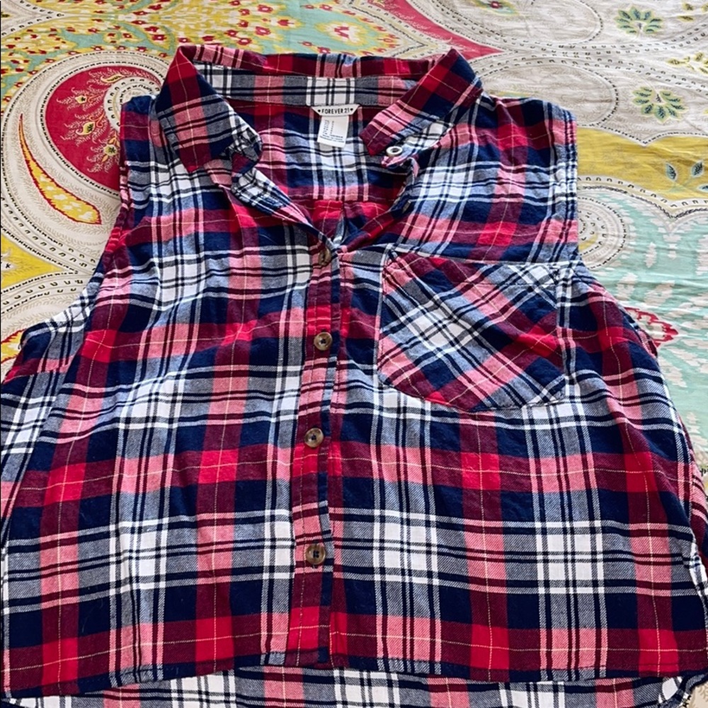 Plaid Tank Top